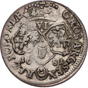 John III Sobieski, 6 Groschen 1681
