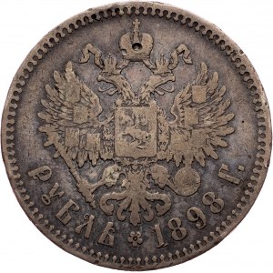 Nicholas II, 1 Rouble 1898, **