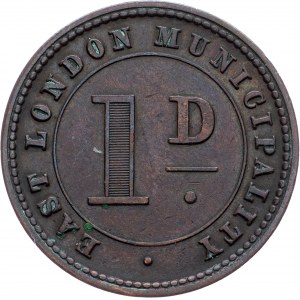 Transit token, 1 Penny 1880