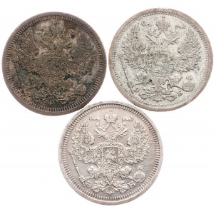 Russia, 20 Kopecks 1907, 1908