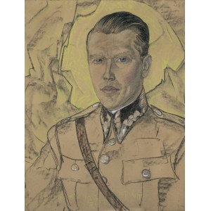 Witkiewicz Stanisław Ignacy, PORTRET ARYSTARCHA LASZENKO, MAJORA WP, 1935