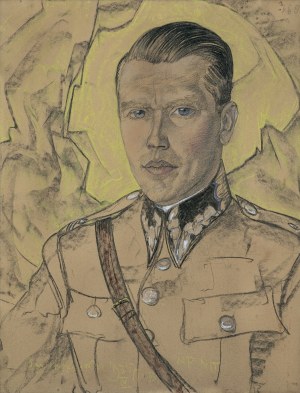 Witkiewicz Stanisław Ignacy, PORTRET ARYSTARCHA LASZENKO, MAJORA WP, 1935