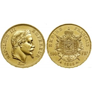 Francja, 100 franków, 1868 A, Paryż
