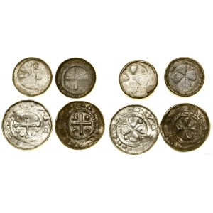 Niemcy, zestaw 4 x denar krzyżowy, X/XI w.