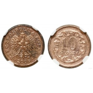 Poland, 10 groszy (reverse), 2006, Warsaw