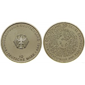 Germany, 10 marks, 1999 J, Hamburg