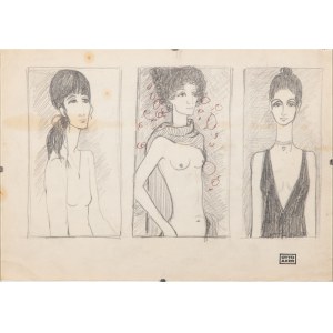 Otto AXER (1906-1983), Three studies of the female figure