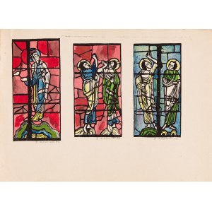 Bolesław GASIŃSKI (b. 1935), Three stained glass windows, 1986