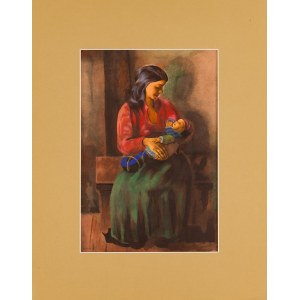 Moses KISLING (1891-1953), Motherhood, 1959