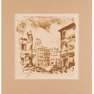 Antoni SUCHANEK (1901-1982), Warschau Altstadt, 1945