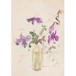 Ewa WIECZOREK (1947-2011), Serie von vier Blumenkompositionen: 1. Blumenstrauß, 2008 2. Blumen in einer Vase, 2006 3. Sonnenblumen, 2009 4. rosa Blume