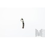 Geometric Pendant with Green and Yellow Zircons, 925 Silver