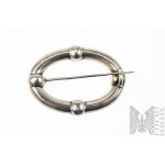 Blown Oval Brooch, 925 Silver