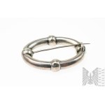 Blown Oval Brooch, 925 Silver