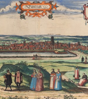 Frans Hogenberg, Georg Braun, Widok Gdańska, 1576
