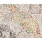 Johann Baptist Homann (1663 - 1724 ), Map of Silesia with a plan of Wroclaw (Superioris et Inferioris Ducatus Silesia...), after 1712