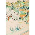 Maria Melania Mutermilch Mela Muter (1876 Warsaw - 1967 Paris), Landscape from the South of France (recto) / Study of a Woman (verso)