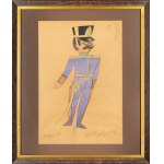 Zofia Stryjeńska (1891 Krakov - 1976 Ženeva), Soubor 6 návrhů loutek pro kočovné divadlo, cca 1945