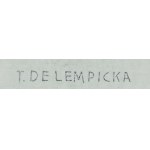 Tamara Łempicka (1895 Moskwa - 1980 Cuernavaca, Meksyk), Dwa szkice architektoniczne i studium postaci, około 1924