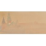 Leon Wyczółkowski (1852 Huta Miastkowska - 1936 Warsaw), Wawel o świcie (In the Mist), 1914