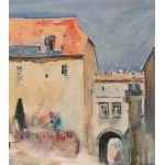 Julian Fałat (1853 Tuligłowy - 1929 Bystra), Blick auf das Haus der Wawel-Kathedrale, 1904