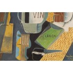 Henryk Hayden (1883 Varšava - 1970 Paříž), Zátiší s lahví vína (Nature Morte - Vin Et Craven), 1917