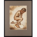 Boleslaw Cybis (1895 Massandra Farm in Crimea - 1957 Trenton (New Jersey, USA)), Nude of a kneeling boy, 1920