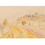 Zbigniew Pronaszko (1885 Żychlin - 1958 Krakau), Landschaft mit Blick auf den Kościuszko-Hügel