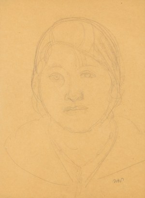 Wojciech Weiss (1875 Leorda, Rumunia - 1950 Kraków), Portret Maryli - siostry Aneri Weissowej, około 1914