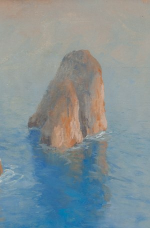 Soter Jaxa Małachowski (1867 Wolanów pod Odessą - 1952 Kraków), Skały na Capri