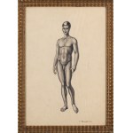 Jan Kaczmarkiewicz (1904 Rawicz - 1989 ), Standing nude