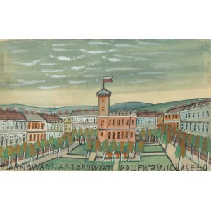 Nikifor Krynicki (1895 Krynica - 1968 Folusz), View of the miato