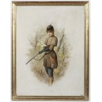 Series of 4 paintings , 19th century, Series of 4 paintings , 19th century French painter