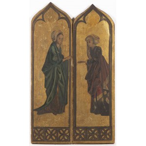 Pair of gilded wall panels, Gothic style, 18/19 century, Pair of gilded wall panels, Gothic style, 18/19 century