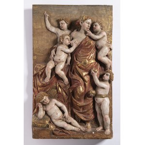17th century relief, Allegory of Charity