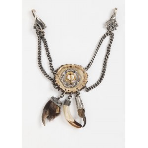 Vienna, early 20th century, Silver chain with pendants (Charivari)