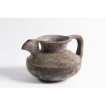 Flat-Bellied Jug with Handle, Pre-Columbian, Flat-Bellied Jug with Handle, Pre-Columbian