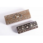 German 19th century, Two Pearl Inlaid boxes