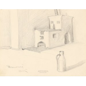 Alphonse Karpinski (1875-1961), Interior study with stove and canker, 1904