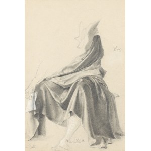 Henryk Rodakowski (1823-1894), Study of Justinian's toga, 1883
