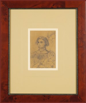 Jan Matejko (1838-1893), Szkic postaci w stroju renesansowym - chłopiec