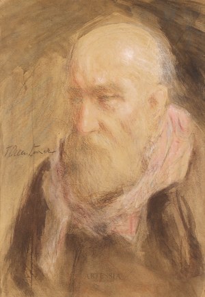 Teodor Axentowicz (1859-1938), Portret starca
