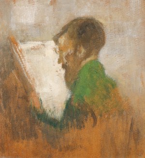 Alfons Karpiński (1875-1961), Mężczyzna czytający gazetę
