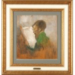 Alphonse Karpinski (1875-1961), A man reading a newspaper