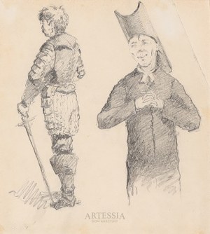 Stanisław Szembek (1849-1891), 12 rysunków we wspólnej oprawie, l. 80. XIX w.