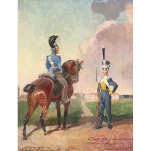 Antoni Trzeszczkowski (1902-1977), Two soldiers from the time of the Duchy of Warsaw