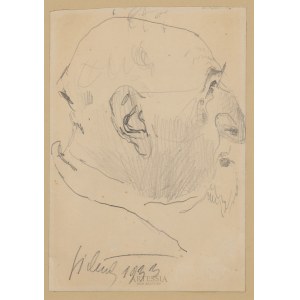 Kazimierz Sichulski (1879-1942), Karikatur von Teodor Axentowicz, 1933