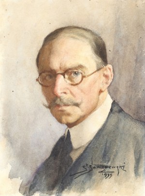 Stanisław Sawiczewski (1866-1943), Autoportret, 1933