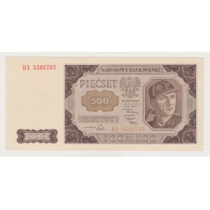 500 złotych 1948 seria BI rzadkie