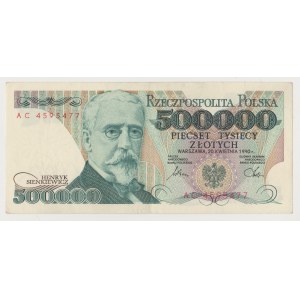 500.000 złotych 1993 - AC bardzo rzadkie